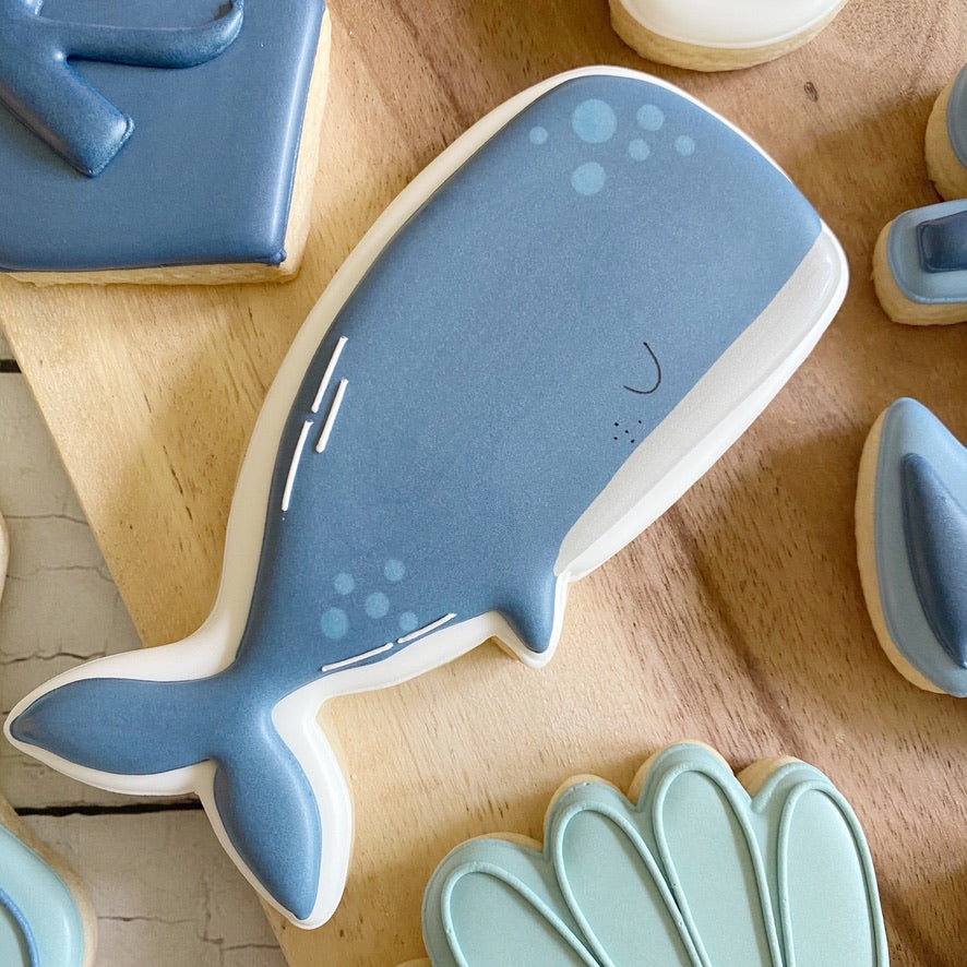 Cute Whale Cookie Cutter - Medium Size, Handmade From Heavyweight Solid Copper