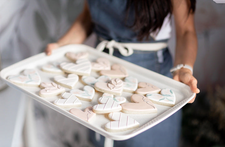 A tray of iced sugar cookies for any occasion