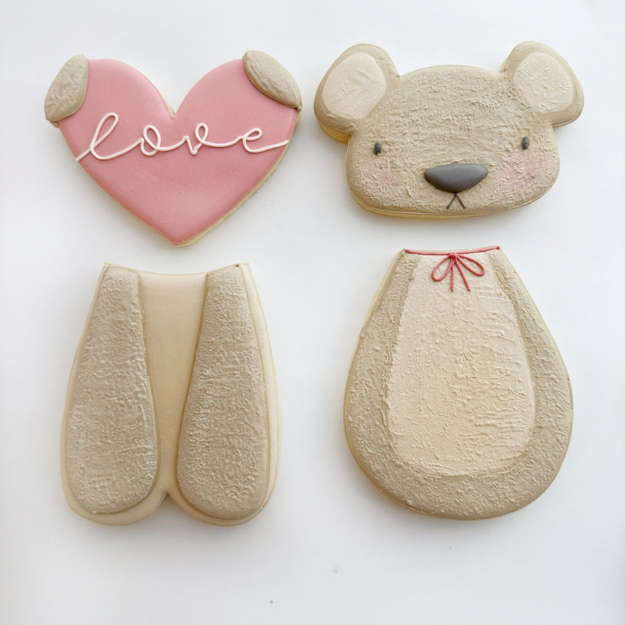 Teddy Bear Platter Cookie Cutters-STL File Set for 3D Printing