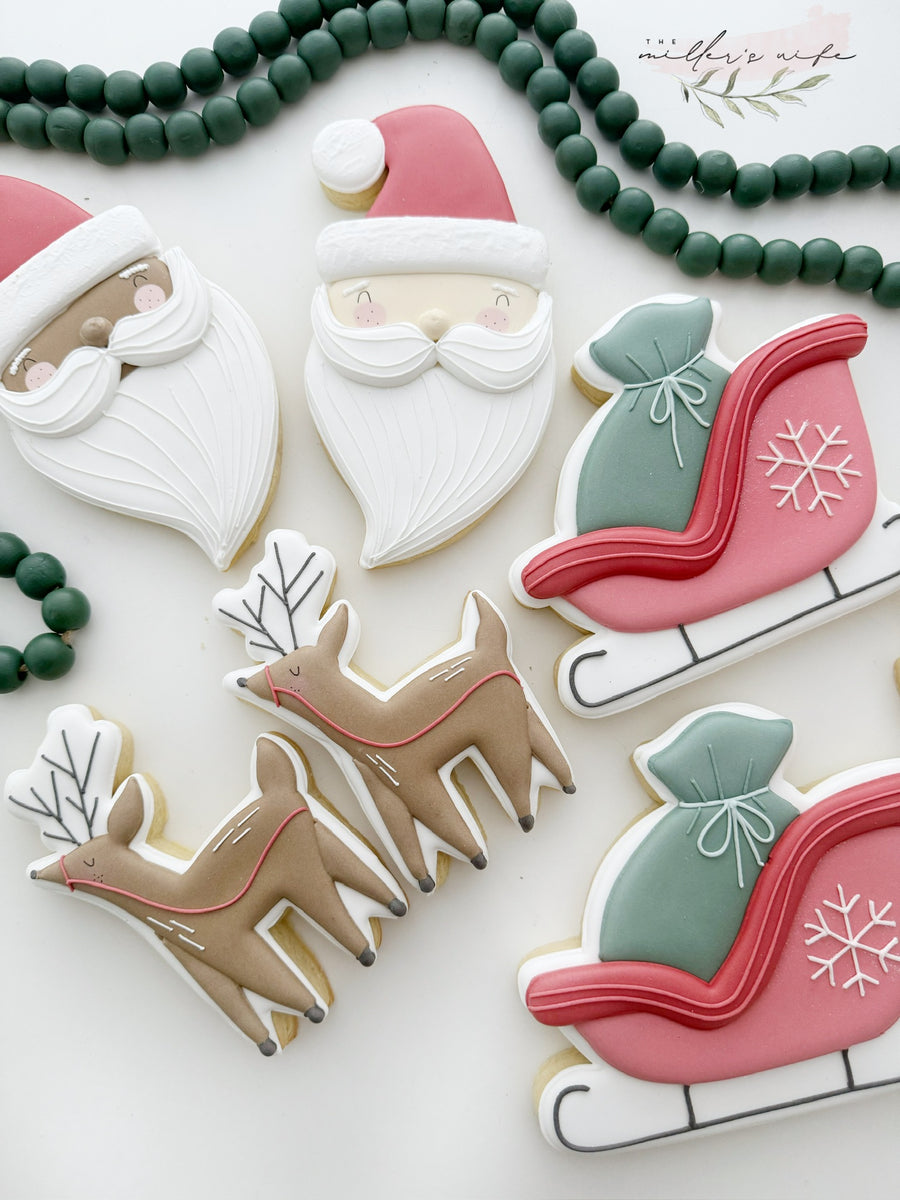 Reindeer and Sleigh Cookie Cutter STL File Set for 3D Printing