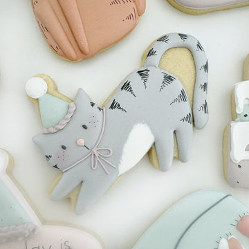 Party Cat Cookie Cutter STL File for 3D Printing
