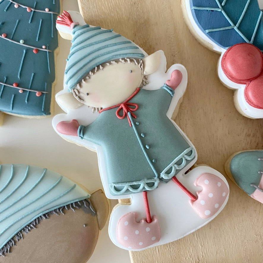 Snow Angel Elf Cookie Cutter STL File for 3D Printing