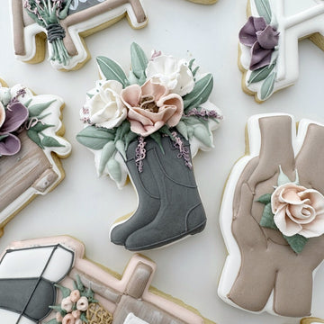 Floral Boots Cookie Cutter STL File for 3D Printing