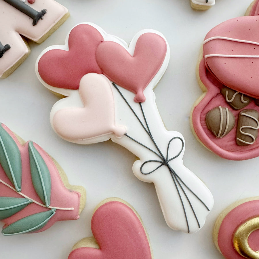 Heart Balloons Cookie Cutter STL File for 3D Printing