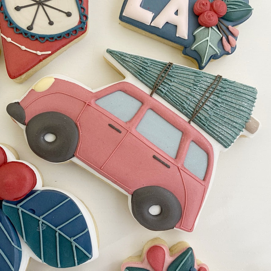 Festive Car Cookie Cutter STL File for 3D Printing
