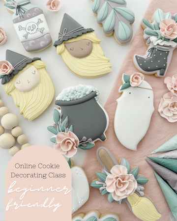 Floral Witch Halloween Cookie Decorating Class