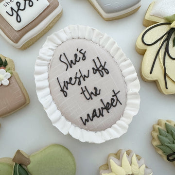 Ruffle Plaque Cookie Cutter STL File for 3D Printing