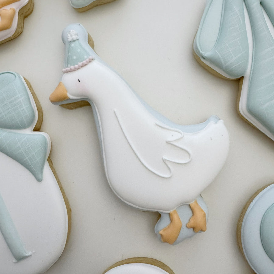 Standing Silly Goose with Hat Cookie Cutter STL File for 3D Printing