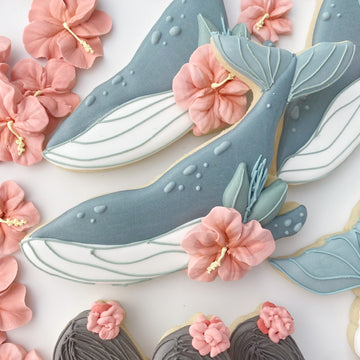 Floral Whale Cookie Cutter STL File for 3D Printing