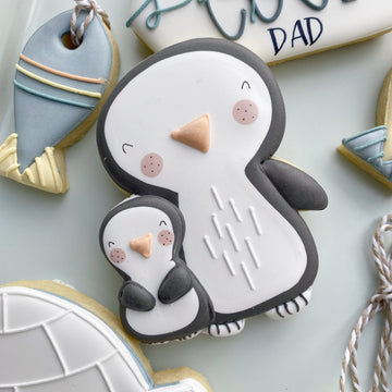 Father and Baby Penguin Cookie Cutter STL File for 3D Printing- Fathers Day 