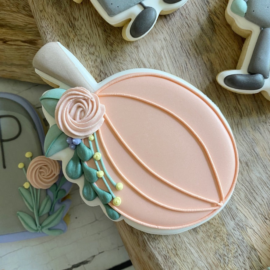 Floral Pumpkin Cookie Cutter STL File for 3D Printing