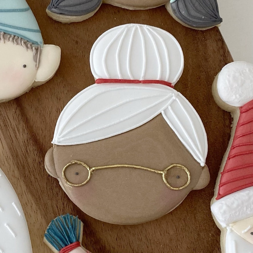 Mrs Claus Cookie Cutter STL File for 3D Printing