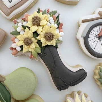 Floral Rain Boot Cookie Cutter STL File for 3D Printing