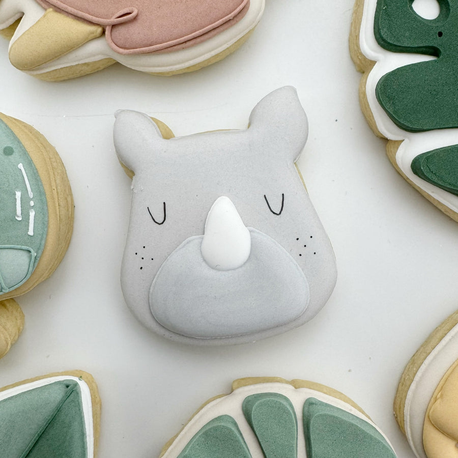 Rhino Head Cookie Cutter STL File for 3D Printing