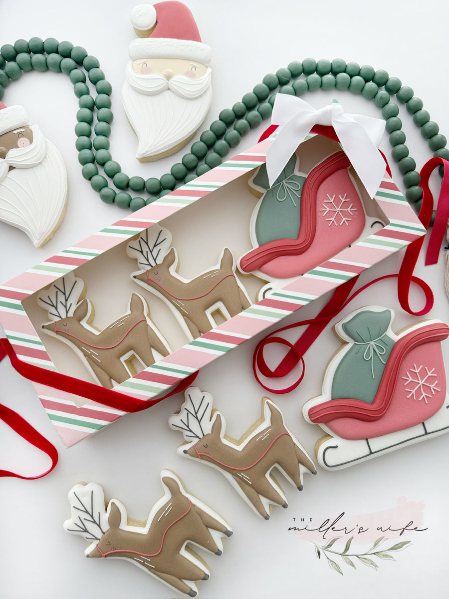 Reindeer and Sleigh Cookie Cutter STL File Set for 3D Printing