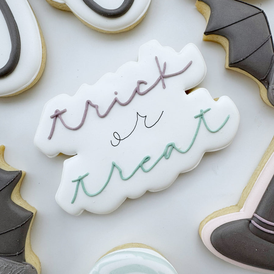 Trick or Treat Cookie Cutter STL File for 3D Printing