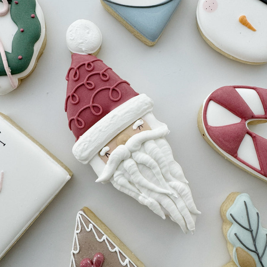 Santa Face Cookie Cutter STL File for 3D Printing