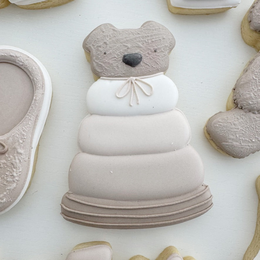 Teddy Bear Stacker Cookie Cutter STL File for 3D Printing