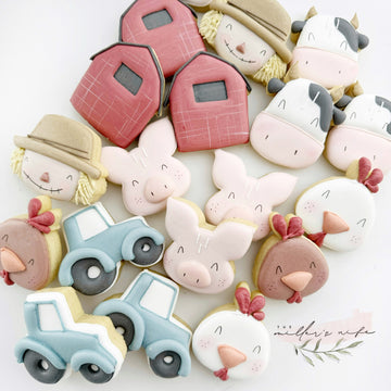 Barnyard themed mini Cookie Cutter STL File Set for 3D Printing