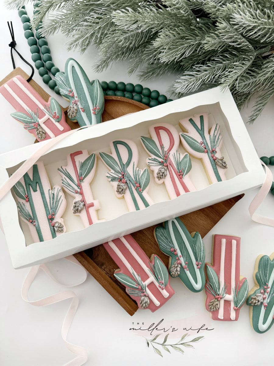 Festive Lettered Sets Cookie Cutter STL File Set for 3D Printing