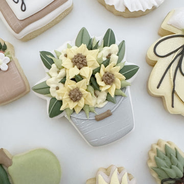 Sunflower Bucket Cookie Cutter STL File for 3D Printing