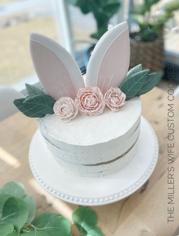 Bunny Ear Cake Topper Cookie Cutter STL File for 3D Printing