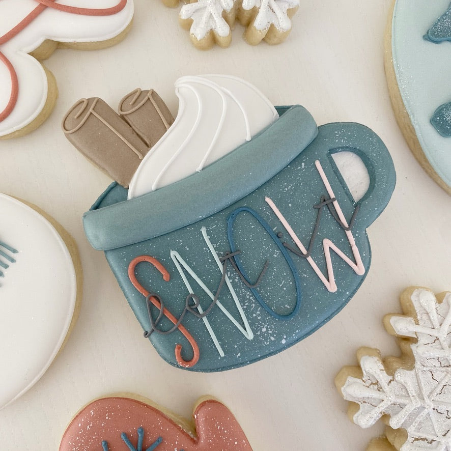 Hot Cocoa Cookie Cutter STL File for 3D Printing
