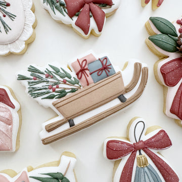 Festive Toboggan Cookie Cutter STL File for 3D Printing