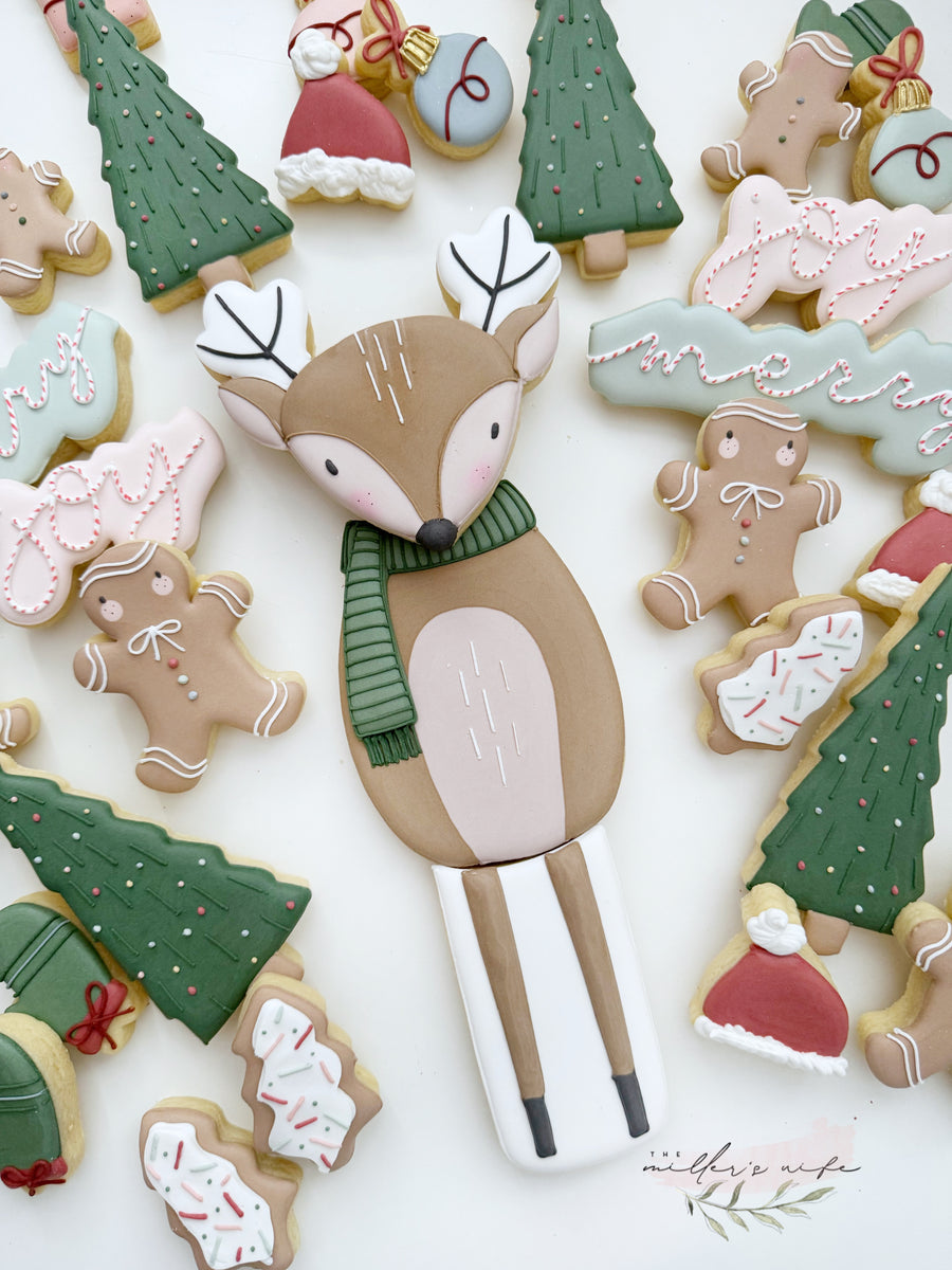 Reindeer Platter Cookie Cutter STL File Set for 3D Printing