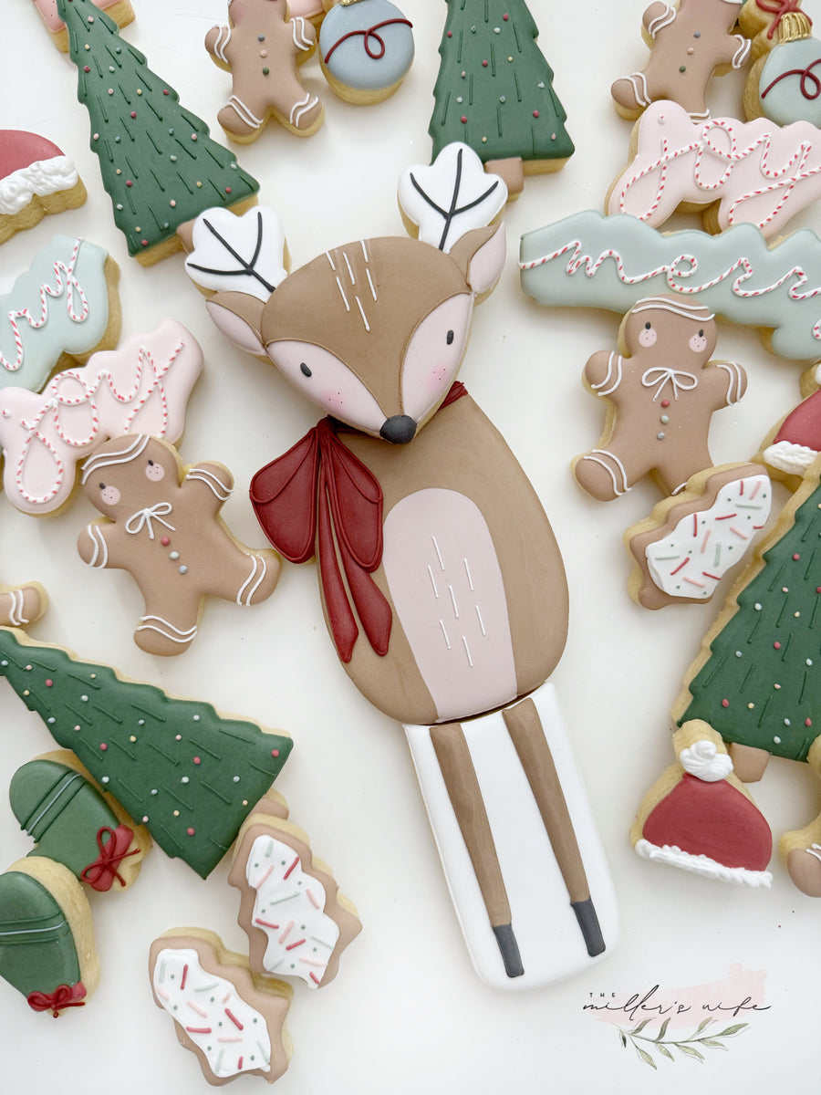 Reindeer Platter Cookie Cutter STL File Set for 3D Printing