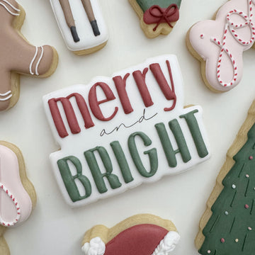 Merry and Bright Cookie Cutter STL File for 3D Printing