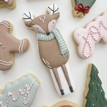 Reindeer with Scarf Cookie Cutter STL File for 3D Printing
