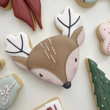Reindeer Head Cookie Cutter STL File for 3D Printing