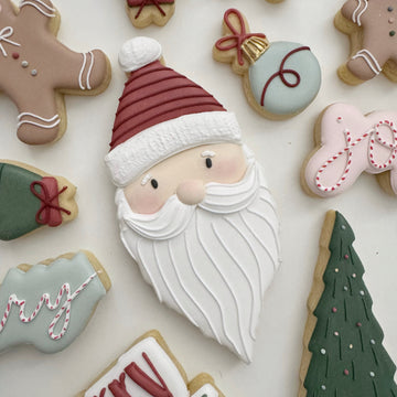 Santa Head Cookie Cutter STL File for 3D Printing