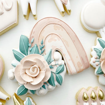 Floral Rainbow Cookie Cutter STL File for 3D Printing