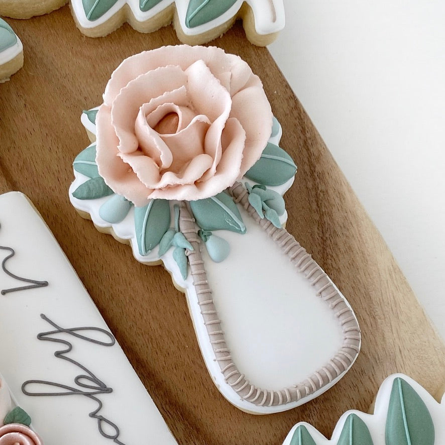Floral Rattle Cookie Cutter Cookie Cutter STL File for 3D Printing