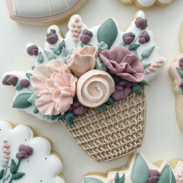 Floral Basket Cookie Cutter STL File for 3D Printing