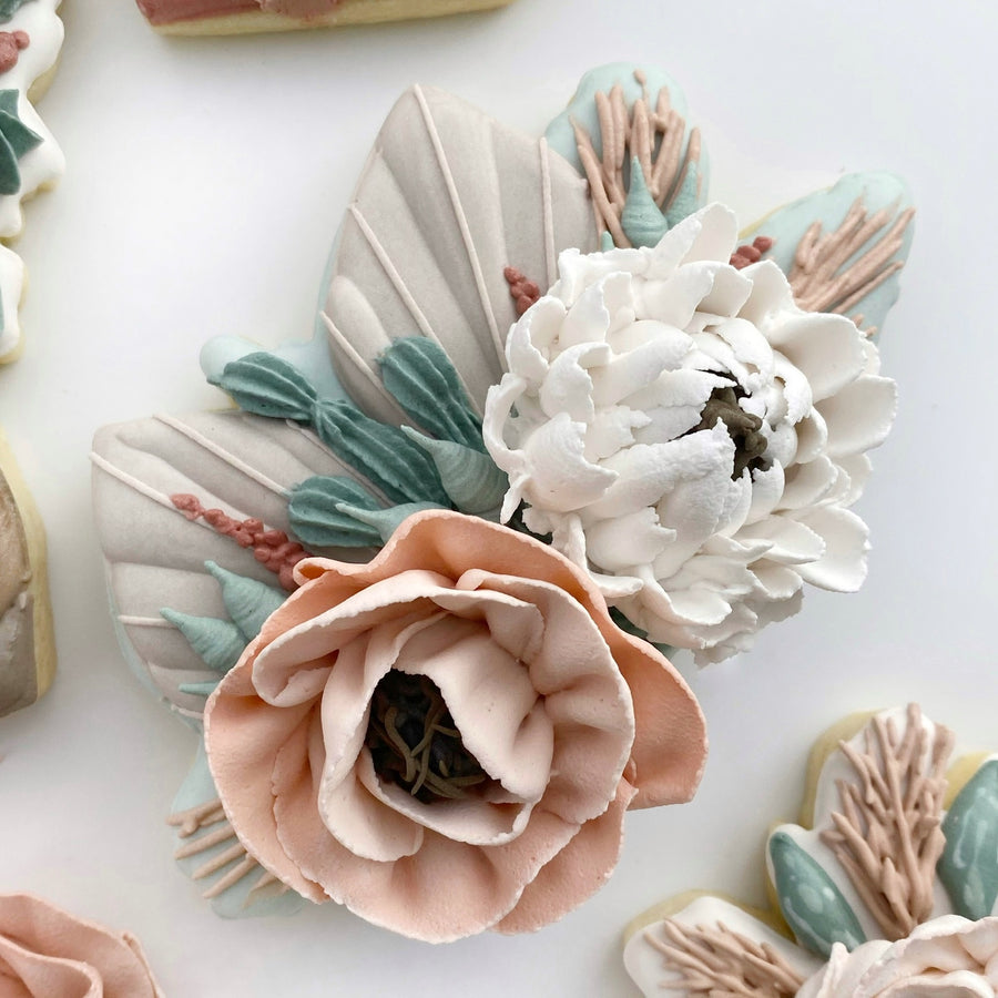 Boho Floral Cluster Cookie Cutter STL File for 3D Printing