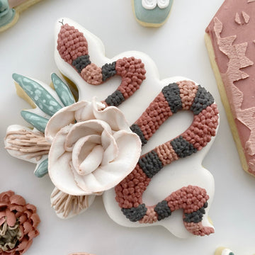 Floral Snake Cookie Cutter STL File for 3D Printing