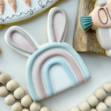 Rainbow Bunny Ears Cookie Cutter STL File for 3D Printing
