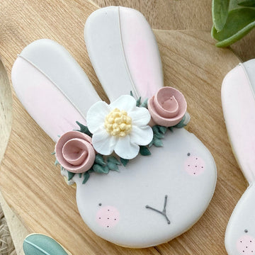 Floral Bunny Head Cookie Cutter STL File for 3D Printing