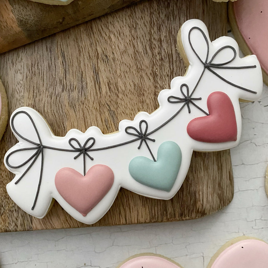 Heart Bunting Cookie Cutter STL File for 3D Printing