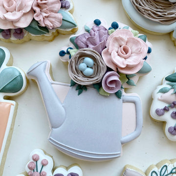 Floral Watering Can Cookie Cutter STL File for 3D Printing
