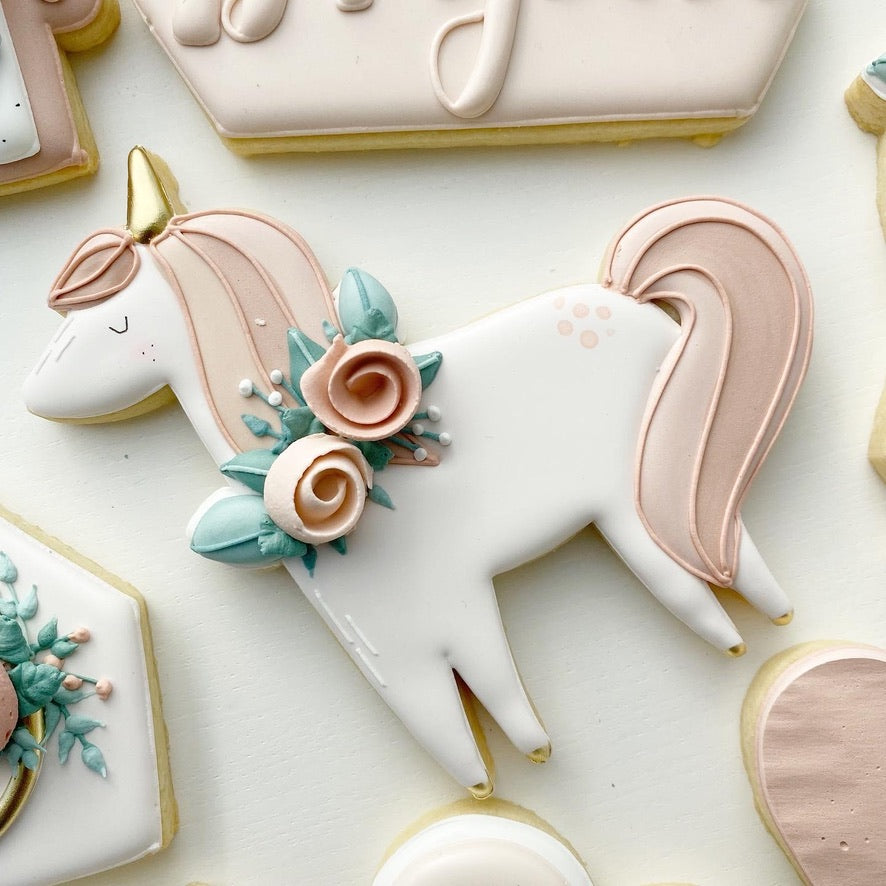 Full Floral Unicorn Cookie Cutter STL File for 3D Printing