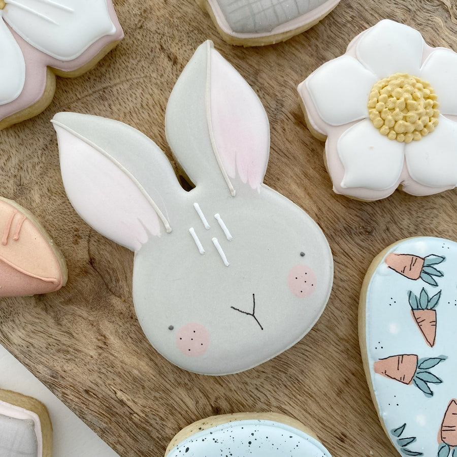 Cute Bunny Head Cookie Cutter STL File for 3D Printing