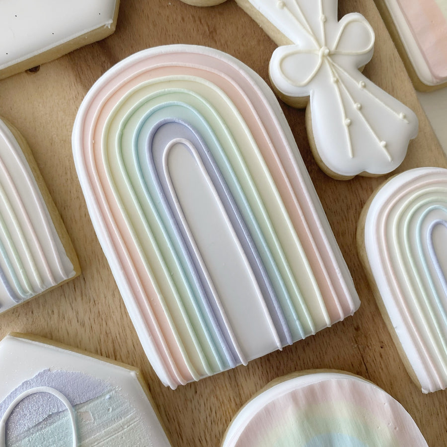Tall Rainbow Cookie Cutter STL File for 3D Printing