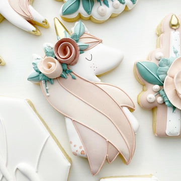Floral Unicorn Cookie Cutter STL File for 3D Printing